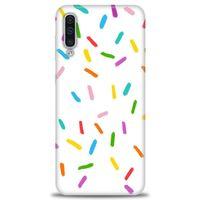 Samsung Galaxy A50 Kılıf HD Baskılı Kılıf - Renkli Konfeti + Tam Ekran Koruyucu