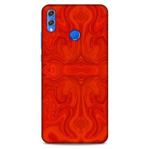 Mermer Desenli (39) Tema Liquid Crystal Kılıf Falu Kırmızı Huawei Honor 8x Kılıf