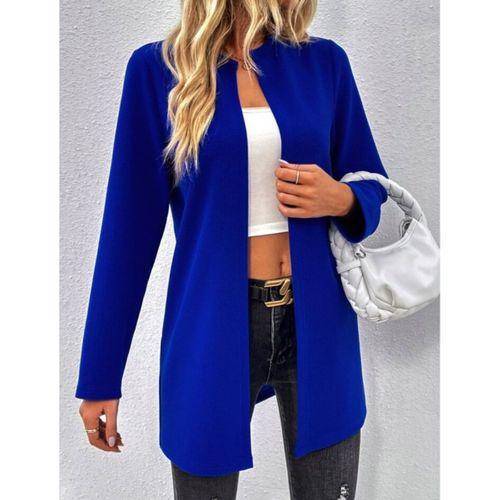 Kadın Uzun Kollu önü Açık Uzun Modal Ceket