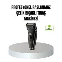 Profesyonel Şarjlı Saç Ve Sakal Tıraş Makinesi – Çelik Bıçaklı, Ayarlanabilir Başlıklı, Kablosuz