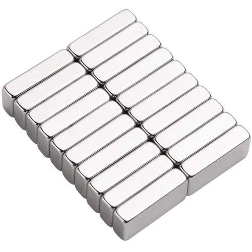 1 Adet 20x10x5 Mm Neodyum Magnet N35 Güçlü Mıknatıs Köşeli Ve Dayanıklı Nikel Kaplama