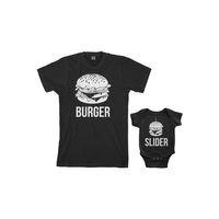 Baba Oğul Zıbın Burger Slider Tshirt (Tek Ürün Fiyatıdır Kombin Yapmak için 2 Adet Sepete Ekleyiniz)