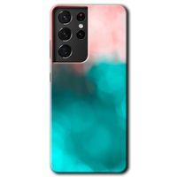 Samsung Galaxy S21 Ultra HD Baskılı Kılıf + 9D Tam Ekran Koruyucu - Flu Işık