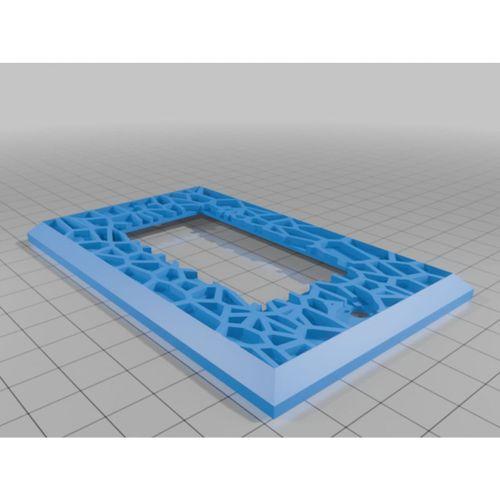 Voronoi Işık Anahtarı Kapağı 3D Baskı (Bu ürün Sadece Plastik parçadır - Almadan Önce Soru Sorabilirsiniz)