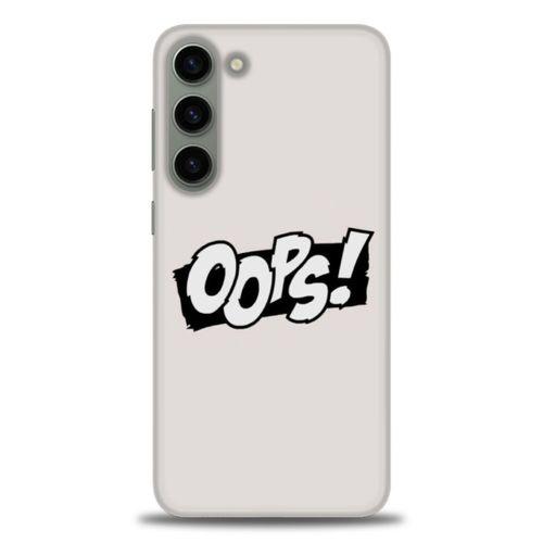 Samsung Galaxy S23 Kılıf HD Baskılı Kılıf - Oops! + Tam Ekran Koruyucu