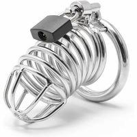 Metal Penis Kilidi Chastity Cock Cage Erkek Bekaret Penis Esaret Kafesi