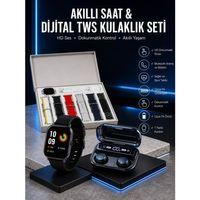 Yeni Model Akıllı Saat Ve Kulaklık Kampanyası Nabızz Ölçer Bluetooth Bağlantılı Uzun Pil Ömrü