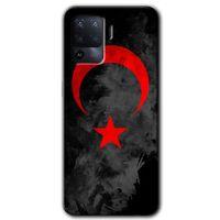 Oppo Reno 5 Lite Kılıf HD Baskılı Desen + Hayalet Cam Yandan Görünmez