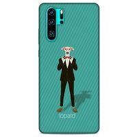 Huawei P30 Pro Kılıf FunnyMaX (12) Koruyucu Silikon Turkuaz Köpek