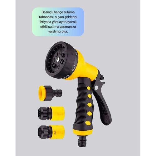 Çok Fonksiyonlu Bahçe Sulama Tabancası Ergonomik Basınçlı Sprey