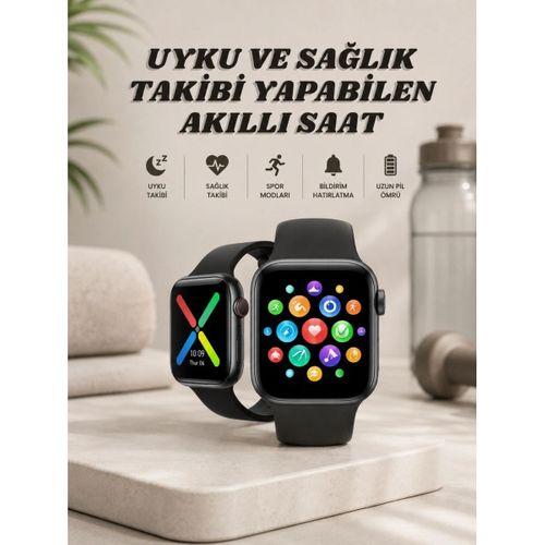 Akıllı Saat Wireless Şarj Yüksek Çözünürlüklü Müzik Dinleme Sesli Cevaplama