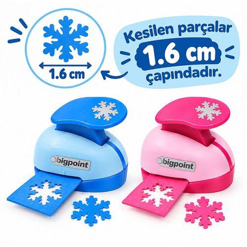 Bigpoint Şekilli Delgeç 1.6cm Kar Tanesi