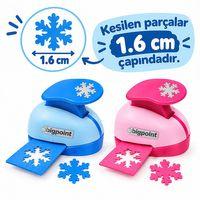Bigpoint Şekilli Delgeç 1.6cm Kar Tanesi