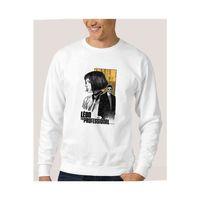 Leon & Mathilda The Professional Sevginin Baskılı Beyaz Erkek Sweatshirt