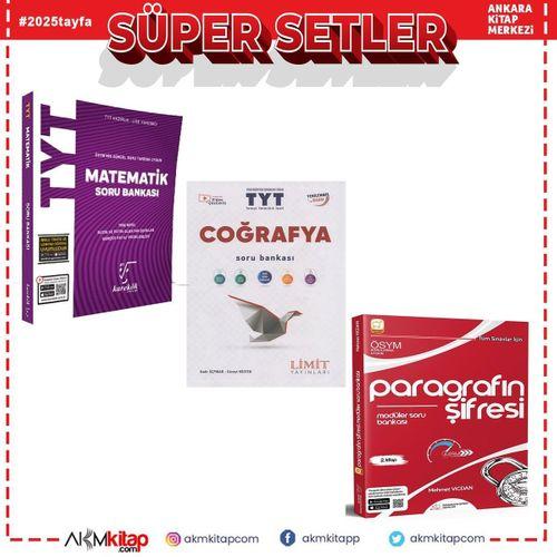 TYT Parağraf Coğrafya ve Matematik Soru Bankası 3 Kitap Set