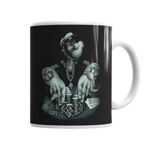Popeye Jogador Dj Temel Reis Kupa Bardak Porselen
