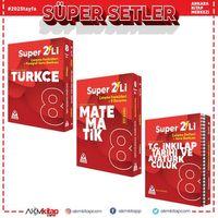Örnek Akademi 8.Sınıf Süper İkili  Türkçe Matematik ve İnkılap Seti 3 Kitap