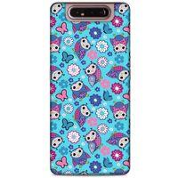 Baykuşlar (11) Desenli Silikon Kapak Telefon Kabı Samsung Galaxy A80 Kılıf