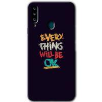MRCİLETİSİM Samsung Galaxy A20s Kılıf HD Desen Baskılı Arka Kapak + Temperli Cam - Everything