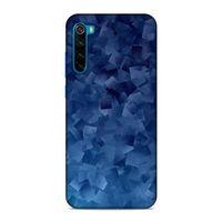 Xiaomi Redmi Note 8T Kılıf Mavi Kareler Arka Kapak Silikon Koruma Full Koruyucu