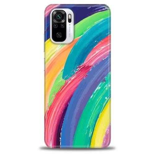 Xiaomi Redmi Note 10 Kılıf HD Baskılı Kılıf - Rengarenk + Tam Ekran Koruyucu