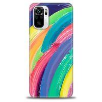 Xiaomi Redmi Note 10 Kılıf HD Baskılı Kılıf - Rengarenk + Tam Ekran Koruyucu