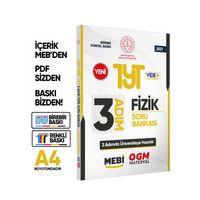 2027 TYT MEBİ-OGM 3 ADIM Fizik Soru Bankası RENKLİ A4 Boyut Video Çözümlü BASKI ÜCRETİ
