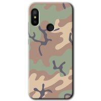 Redmi Note 6 Pro Kılıf HD Desen Baskılı Arka Kapak - Kamuflaj 29 + Kırılmaz Cam