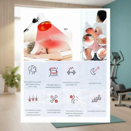 150w Kızılötesi (infrared) Isıtıcılı Fizik Tedavi Lambası (kırmızı Işık) E27 (kalın Duy)