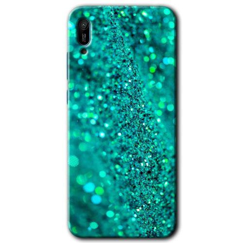 Potkal Hediye Fabrikası Huawei Y6 2019 HD Baskılı Kılıf + 9D Tam Ekran Koruyucu - Diamonds