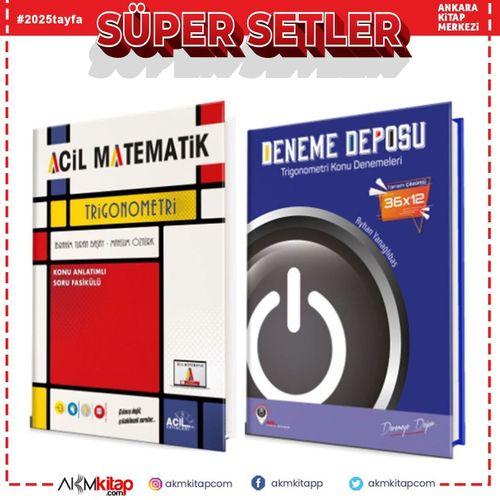 Acil Trigonometri Soru Bankası ve Deneme Deposu Trigonometri Deneme Seti 2 Kitap