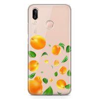Huawei P20 Lite Kılıf Kayısılar Arka Kapak Koruma Desenli Full Koruyucu