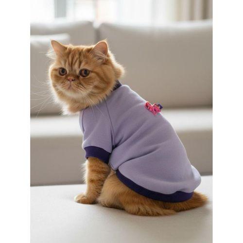 My Bella Pony Mor ve Lila Kedi Polar Sweatshirt