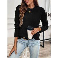 Kadın Uzun Kollu Bisiklet Yaka Triko Bluz