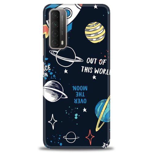 Huawei P Smart 2021 Kılıf HD Baskılı Kılıf - Space Fun + Tam Ekran Koruyucu