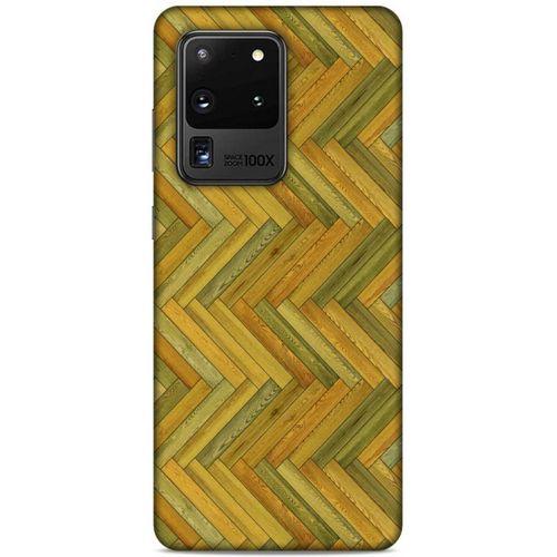 Lopard Samsung Galaxy S20 Ultra Uyumlu Kılıf Wood'X (32) Soft Silikon Kılıf Desenli