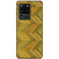 Lopard Samsung Galaxy S20 Ultra Uyumlu Kılıf Wood'X (32) Soft Silikon Kılıf Desenli