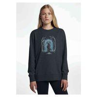 Of The Rings Speak Friend Metal Baskılı Füme Antrasit Kadın Sweatshirt
