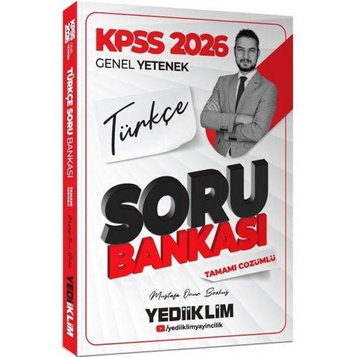 2026 KPSS Genel Yetenek Türkçe Tamamı Çözümlü Soru Bankası Yediiklim Yayınları