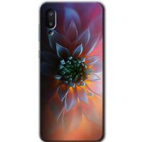 Samsung Galaxy A02 Kılıf Baskılı Kapak - Çiçek Motif +Tam Ekran Koruyucu