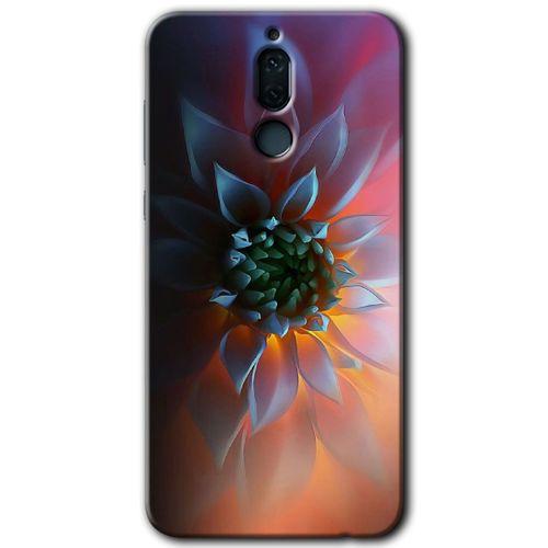 Huawei Mate 10 Lite Kılıf Baskılı Kapak - Almond Blossom + 5D Tam Kaplayan Cam