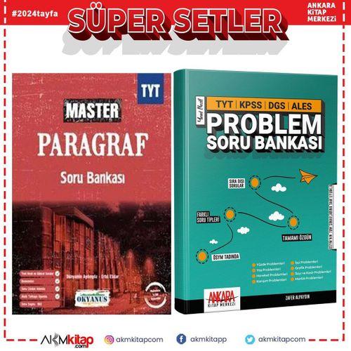 Okyanus TYT Master Paragraf ve AKM Problemler Soru Bankası Seti 2 Kitap
