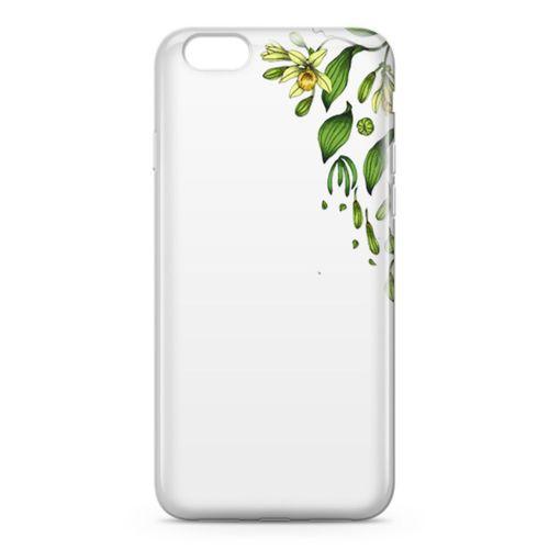 Apple iPhone 6 Plus - 6S Plus Kılıf Vanilya Çiçeği Arka Kapak Koruma Desenli Full Koruyucu