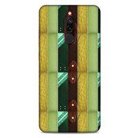 Xiaomi Redmi 8 Kılıf Patchwork (15) Antişok Kılıf Yeşil Kahve