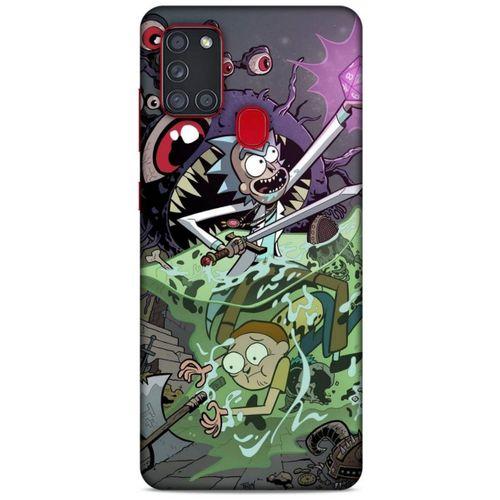 Samsung Galaxy A21s Uyumlu Kılıf Rick And Morty (25) Antişok Kapak Tricia Lange
