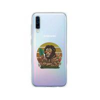 Samsung A50 Cool Lion Desenli Premium Şeffaf Silikon Kılıf