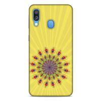 Samsung Galaxy A40 Kılıf Desenli Özel Seri Tüyler (20) Koruyucu Kılıf
