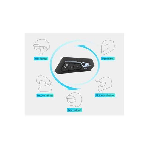 Bt22 Kask Kulaklık Bluetooth Motosiklet Kulaklık 5.0 Bluetooth Interkom Motorsiklet Kulaklık