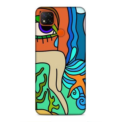 Xiaomi Redmi 9C Uyumlu Kılıf Face'X 10 Full Koruma Kılıfı Mor Göz