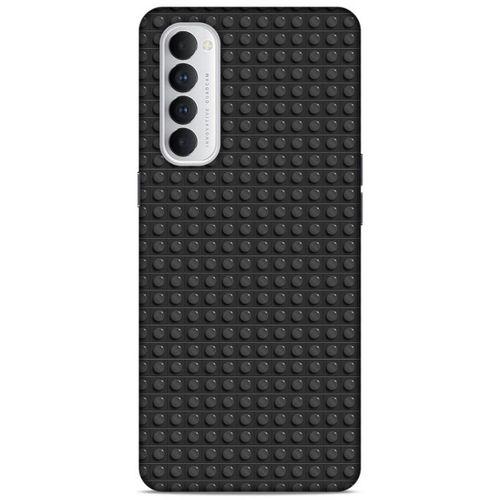 Lopard Oppo Reno 4 Pro Uyumlu Kılıf BloX (8) Baskılı Kılıf Siyah